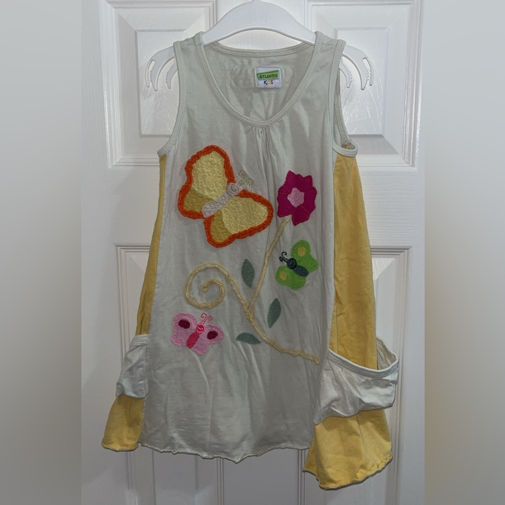 Atlantis Kids - Butterfly and Flower Tank Dress